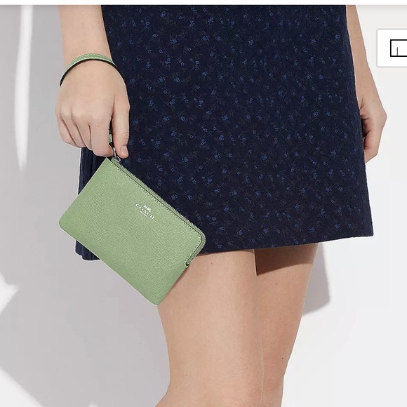 Coach Pale Pistachio Wristlet - Picture 5 of 8